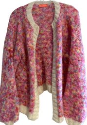 ROSE CARMINE Pink Cardigan