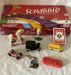 Scrabble, Unopened Cards, Small Model Car