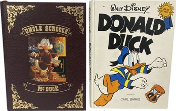 Walt Disney Comic Books Donald Duck And Uncle Scrooge McDuck With Limited Edition Print