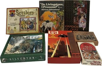 Games: The Settlers, Pandora, Mille Bornes, Silverton, Barbarians, War At Sea, And Many More!