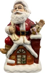 1994 Santa By Melody In Motion (Hand Made And Hand Painted Porcelain) (9.5x6.5x5)
