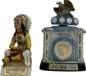 Lionstone And Beam Kentucky Straight Bourbon Whiskey Tribal Chief 1800-1870 86proof 4/5 Quart