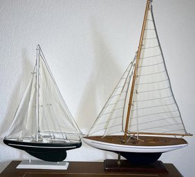 (2) Sailboat Models - 24' Tallest