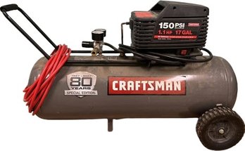 Craftsman Single Cylinder, 150 PSI Air Compressor. Tested And Working.