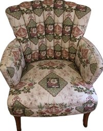 Small Floral Arm Chair, 30Hx25W