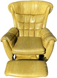 Retro Mustard Yellow Reclining Chair (34x41x41)