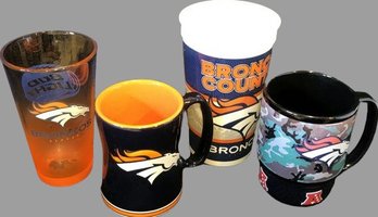 Denver Broncos Mugs, Pint Glass, Plastic Cup