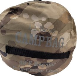 LL Bean Camp Bag, Cammo Design (40 F Regular, Poly-Cotton Lined)