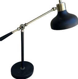 Adjustable Black And Gold Contemporary Metal Desk Lamp