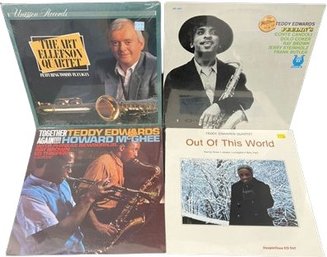 (4) Unopened Vinyl Records, Ellefson Quartet, Teddy Edwards And Howard Mcghee