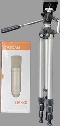 TM-80 Condenser Microphone From Tascam (New In Box) And Osawa Media Tripod