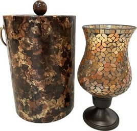 Marbled Browntones Jar And Vase