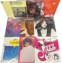 (9) Unopened Vinyl Records, Jay Mcshann, Patti Austin, Joe Thomas, And Many More