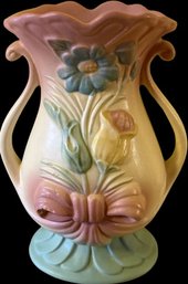 Hull Pottery, Bow A Knot, 1949. Vase,  9' Height