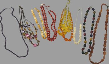 Fun Collection Of Colorful Beaded Necklaces