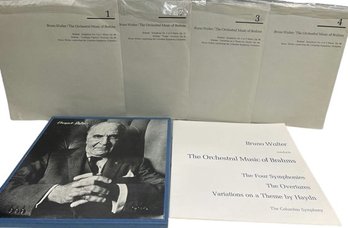 Bruno Walter Brahms Complete 4 Symphonies On Vinyl