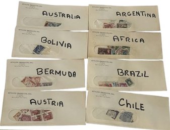 Chile, Brazil, Africa, Argentina, Austria, Bermuda, Bolivia, Australia Stamps