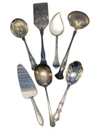 Large And Intricate Silverware Utensils (7) From 1847 Roger Bros, V.Lind, And More