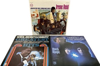 Three Vinyl Records Including Martha And The Vandellas, Irene Reid And Wes Montgomery