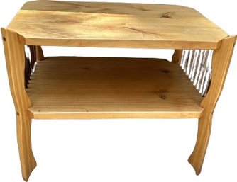 Wooden Table - 22 Inches Long 16 Inches Deep 18 Inches Tall