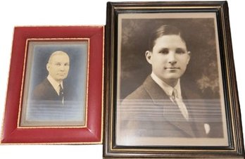 Old Picture And Frame Lot (2) Pcs, 10' & 12'