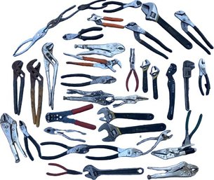Collection Of Pliers, Wrenches And More!