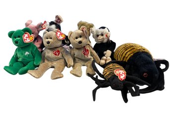 Beanie Babies- Some PE Pellets, Some Not, 1999 Signature Bear  Erin Bear