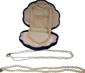 Neptune Pearl Necklace With Two Necklaces.