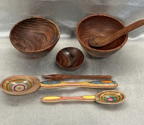 Small Wood Bowls And Spoons