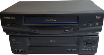 Panasonic And LXI VHS Players. 16'Lx10'Wx3'H