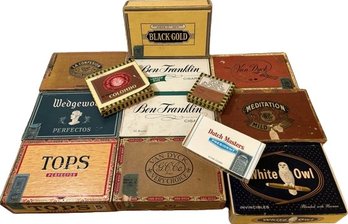 Assorted Vintage Cigar Boxes