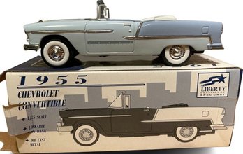 1955 Chevrolet Convertible 1/25 Scale Die Cast Metal Model Car