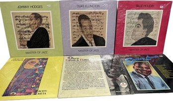 UNOPENED Jazz Vinyl Records (6), Johnny Hodges, Duke Ellington, Billie Holiday