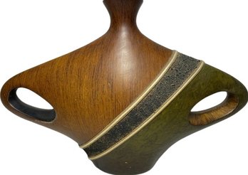 Ceramic Oblong Earth Toned Vase - 13'