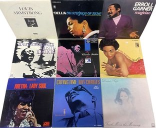 Vinyl Collection (9) Including Ray Charles, Diana Ross, Charlie Parker