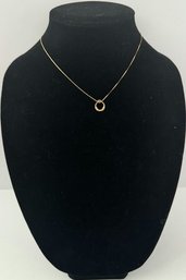 14k Gold Chain & 10k Gold Pendant, Italy Made - 1.51g, Around 8.5' Long