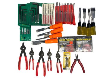 Hollow Punch Set, 1/4-1 Chisels & More