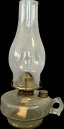 Antique Finger Oil Lamp - 13in Tall