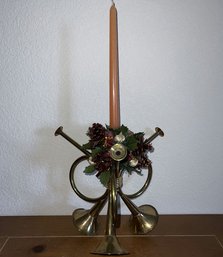 Trumpet Style Candle Holder - 18.5' Tall