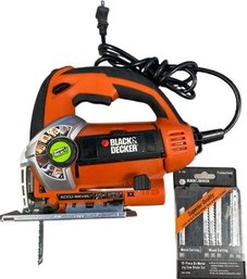 Black & Decker Jigsaw With Smart Select Technology And Accu-Bevel With Professional BiMetal JigSaw Blades