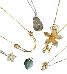 Necklaces: Goldtone & Silvertone Adjustable, Bolero, Prayer, Rose, Rhinestone