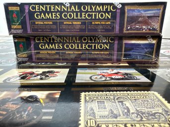 Olympic Trading Cards.  Boxed- 24ct Gold Cards.