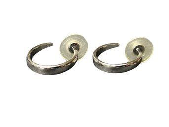 Silver Colored Hoop Earrings- 1/8 Wide