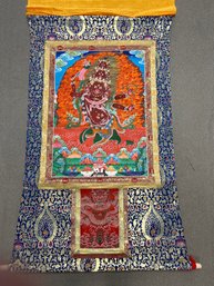 Wrathful Deity Hand Painted Thangka-38Wx48L