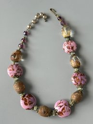 Italian Murano Glass Style Necklace