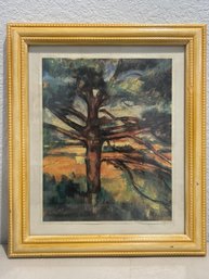 Framed Print Of Cezanne's Pine Tree And Red Soil The Hermitage, St. Petersburg