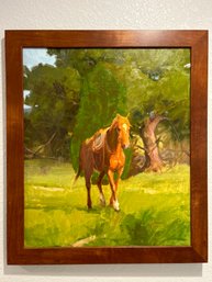 Original Horse Painting Signed By Artist