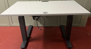 Adjustable Height Desk, Untested. 48x29x26 At Lowest Desk Height.