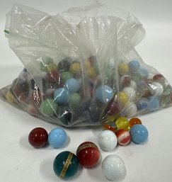 Lot Of Colored Toy Marble Balls