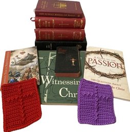 Collection Of Christian Catholic Texts Including The Prayer Book,The Catholic Missal, The New Testament & More